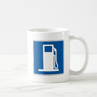 Gas Station Street Sign Coffee Mug