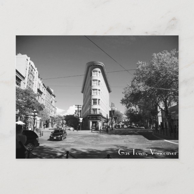 Gas Town Vancouver Postcard (Front)