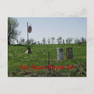 Gas Up On Route 66 Postcard