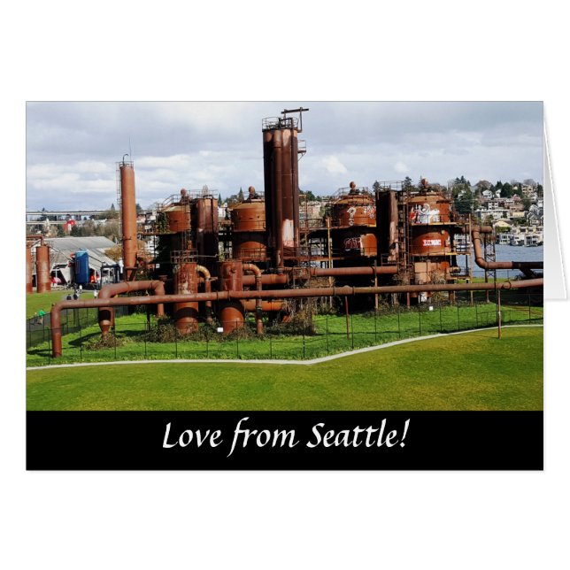 Gas Works Park Seattle Greeting Card (Front Horizontal)