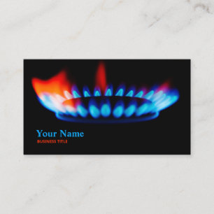 Gasfitter Service Technician, Standard 3.5" x 2.0" Business Card
