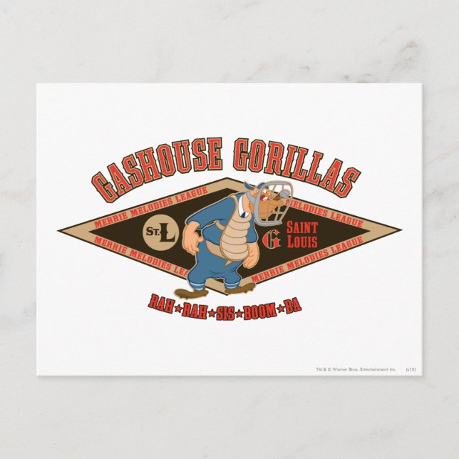 Gashouse Gorillas Rah Rah Sis Boom Ba Postcard (Front)