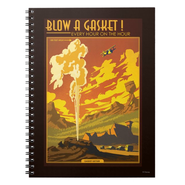 Gasket Geyser Illustration Notebook (Front)