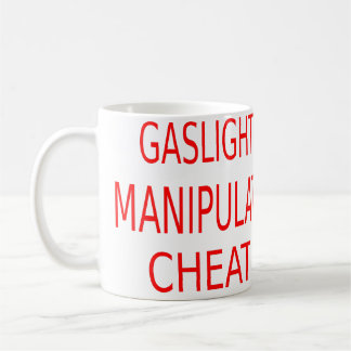 Gaslight Manipulate Cheat Football Jersey Coffee Mug