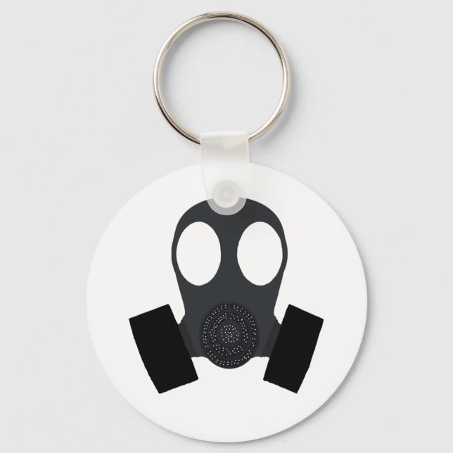 Gasmask Gas Mask Keychain (Front)