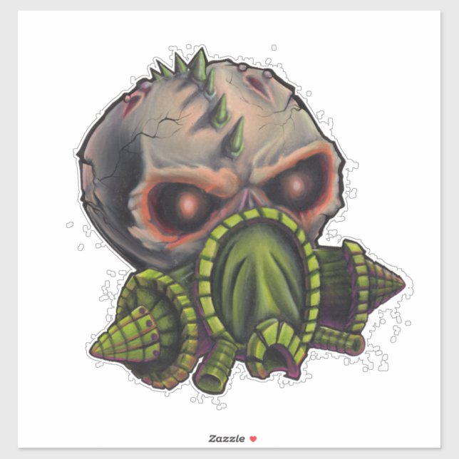Gasmask Skull II (Sheet)