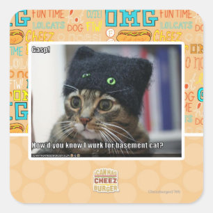 Gasp! Square Sticker