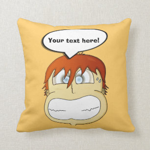 Gasp! Throw Pillow