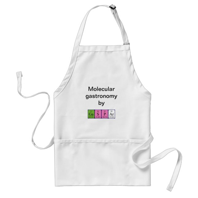 Gaspar periodic table name apron (Front)