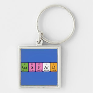 Gaspard periodic table name keyring