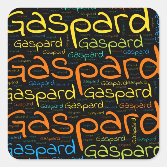 Gaspard Square Sticker (Front)