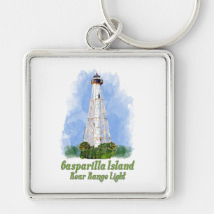 Gasparilla Island Rear Range Light - Florida Keychain