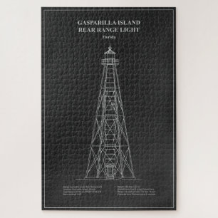 Gasparilla Island Rear Range Light - Florida - PD Jigsaw Puzzle