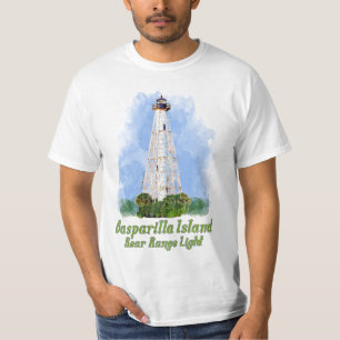 Gasparilla Island Rear Range Light - Florida T-Shirt