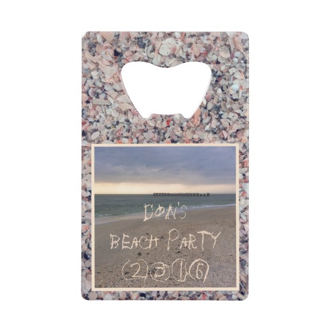 Gasparilla Island Sunset Wallet Bottle Opener (Front)