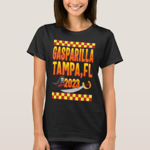 Gasparilla Tampa Florida 2023 Pirate Hat Sword Fes T-Shirt