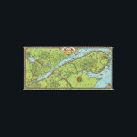 Gaspe Peninsula, Canada Map Canvas Print<br><div class="desc">"(Tourist map of Gaspe Peninsula). S. H. Maw. Provincial Tourist Bureau, Highway Department, Quebec, Canada. May 1929." Colour pictorial tourist map of Gaspe Peninsula, Quebec, by Samuel Herbert Maw (S.H. Maw) from 1929. Covers from Quebec City to the Gulf of St. Lawrence. Shown towns, forests, rivers, landmarks, lakes, and wildlife....</div>