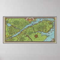 Gaspe Peninsula, Canada Map
