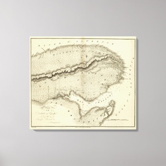 Gaspe Peninsula Canvas Print (Front)