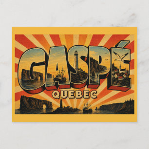 Gaspé Peninsula Quebec Land's End Postcard