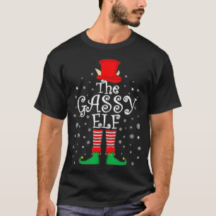 Gassy Elf Funny Family Matching Christmas Pajama E T-Shirt
