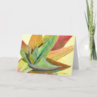 Gasteria greeting card by Debra Lee Baldwin