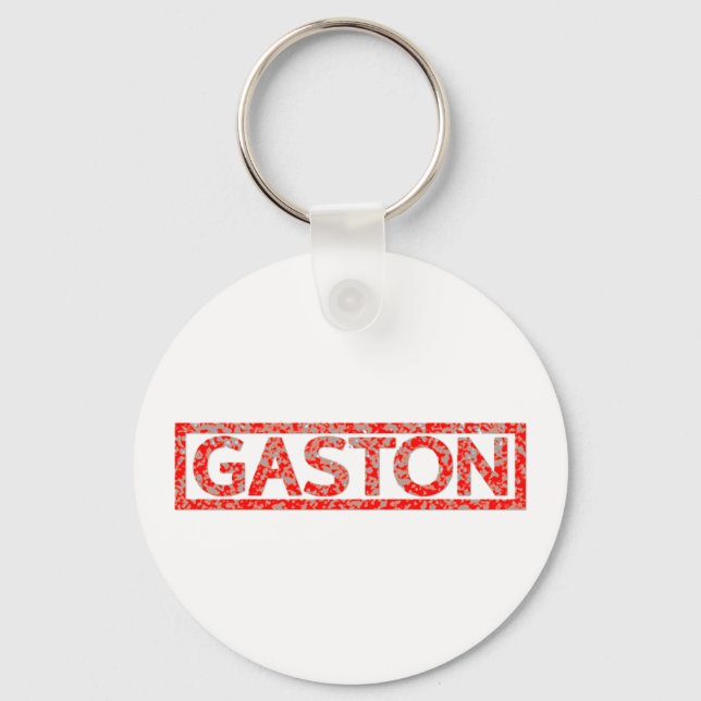 Gaston Stamp Keychain (Front)