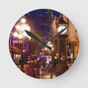 Gastown Steamclock Round Clock