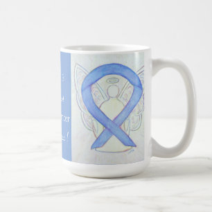 Gastric Cancer Awareness Ribbon Angel Mug