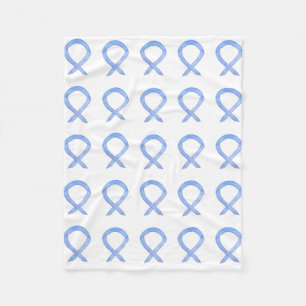 Gastric Cancer Awareness Ribbon Fleece Blankets