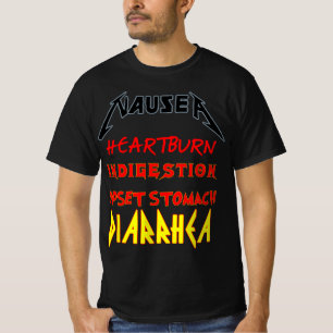 gastric complaints funny  perfect Nausea band tees