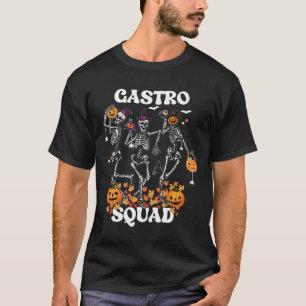 Gastro Squad Halloween Skeleton Dancing Endoscopy  T-Shirt