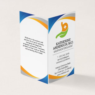 Gastroenterologist Logo   Internal Medicine Business Card