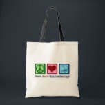 Gastroenterologist - Peace Love Gastroenterology Tote Bag<br><div class="desc">Peace Love Gastroenterology design. A cute gastrointestinal doctor gift for a gastroenterologist or nurse.</div>