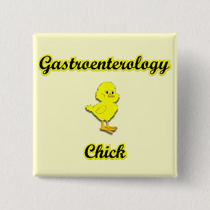 Gastroenterology Chick 2 Inch Square Button