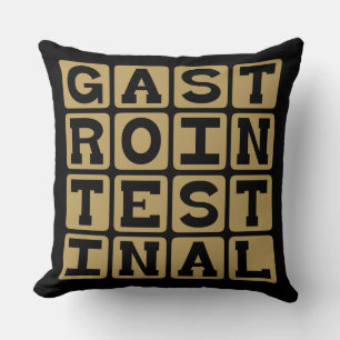 Gastrointestinal, GI Tract Throw Pillow