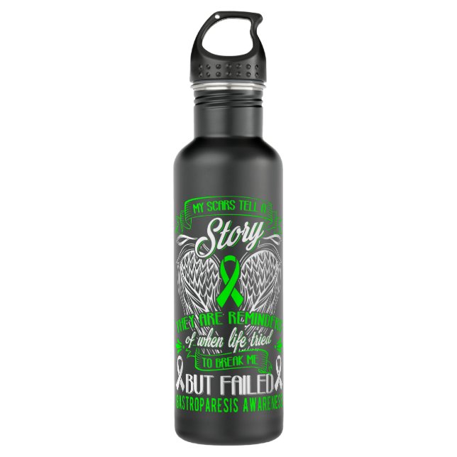 Gastroparesis Awareness  710 Ml Water Bottle (Front)