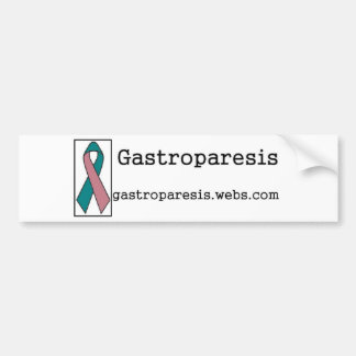 Gastroparesis Awareness Bumper Sticker