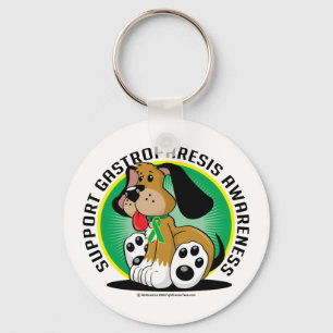 Gastroparesis Dog Keychain