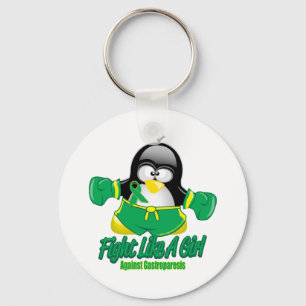 Gastroparesis Fighting Penguin Keychain