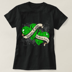 Gastroparesis Hope Faith Dual Hearts T-Shirt