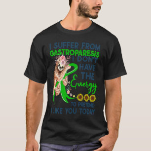 Gastroparesis sloth vintage awareness warrior supp T-Shirt