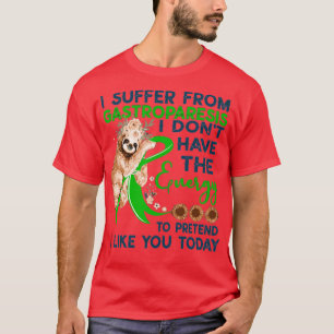Gastroparesis Sloth Vintage Awareness Warrior Supp T-Shirt