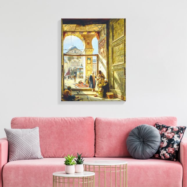 Gate Great Umayyad Mosque Damascus | Bauernfeind | Canvas Print (Insitu(LivingRoom))
