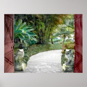 Gate Guards Against Evil Spirits Poster