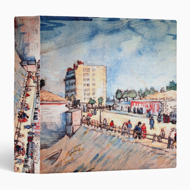Gate in the Paris Ramparts by Vincent van Gogh Binder (Front/Spine)