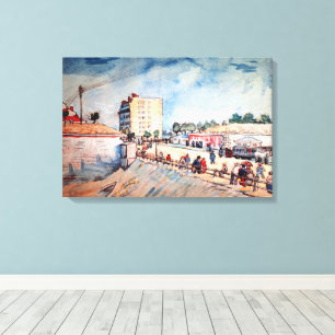 Gate in the Paris Ramparts by Vincent van Gogh Canvas Print