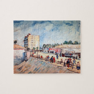 Gate in the Paris Ramparts by Vincent van Gogh Jigsaw Puzzle
