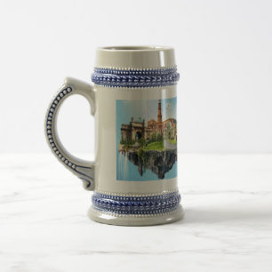 Gate of India Lal Kila Taj Hotel Indian Mahal Beer Stein