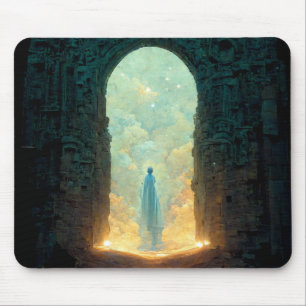 Gate of the Gods Fantasy Sci-Fi Art Mouse Pad